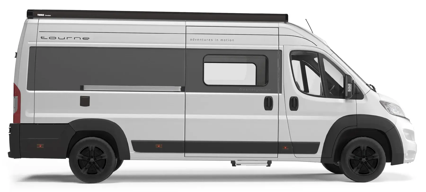 Tourne i fargen White Edition, sett fra siden